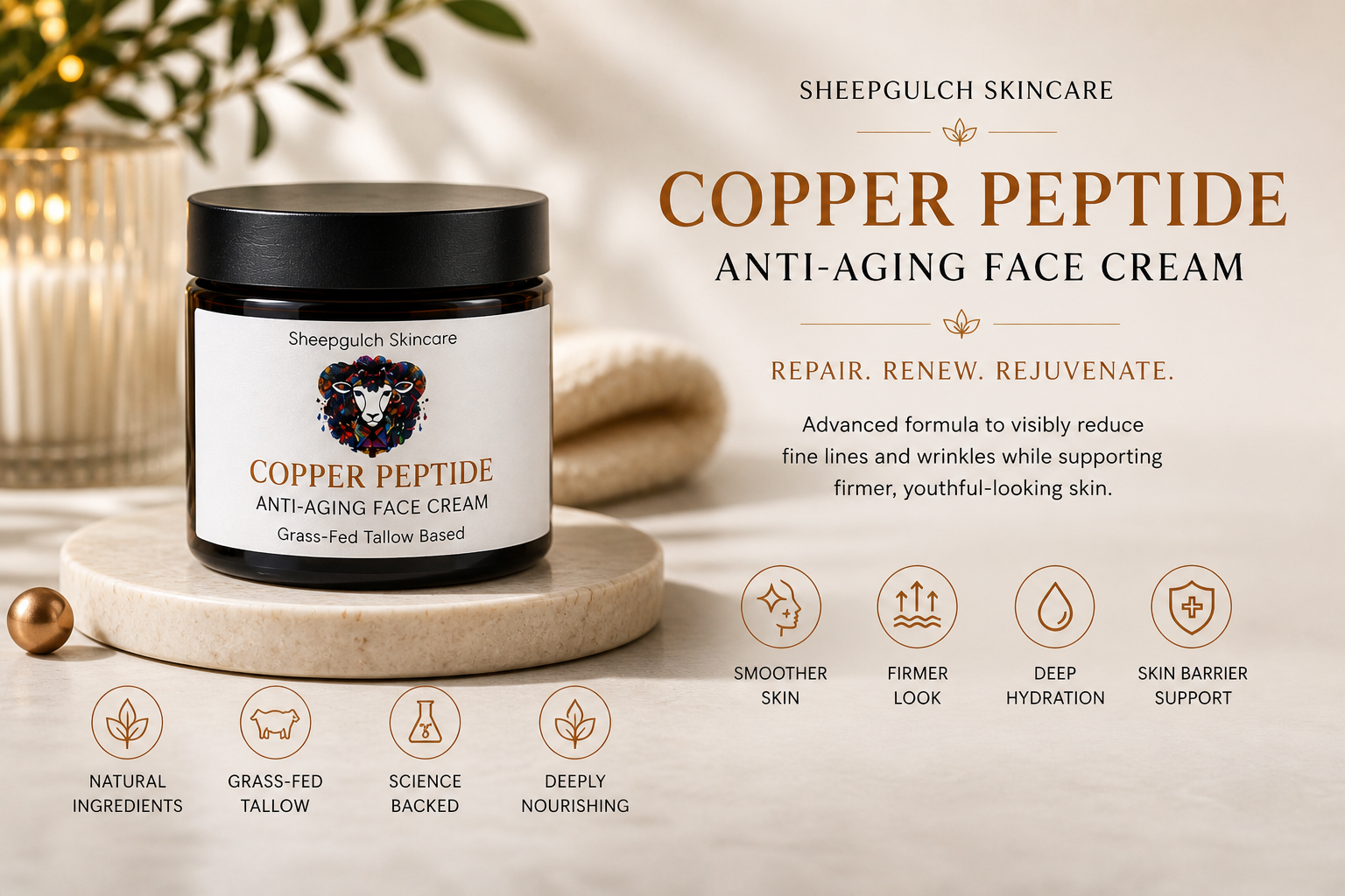 Copper Peptide Face Cream